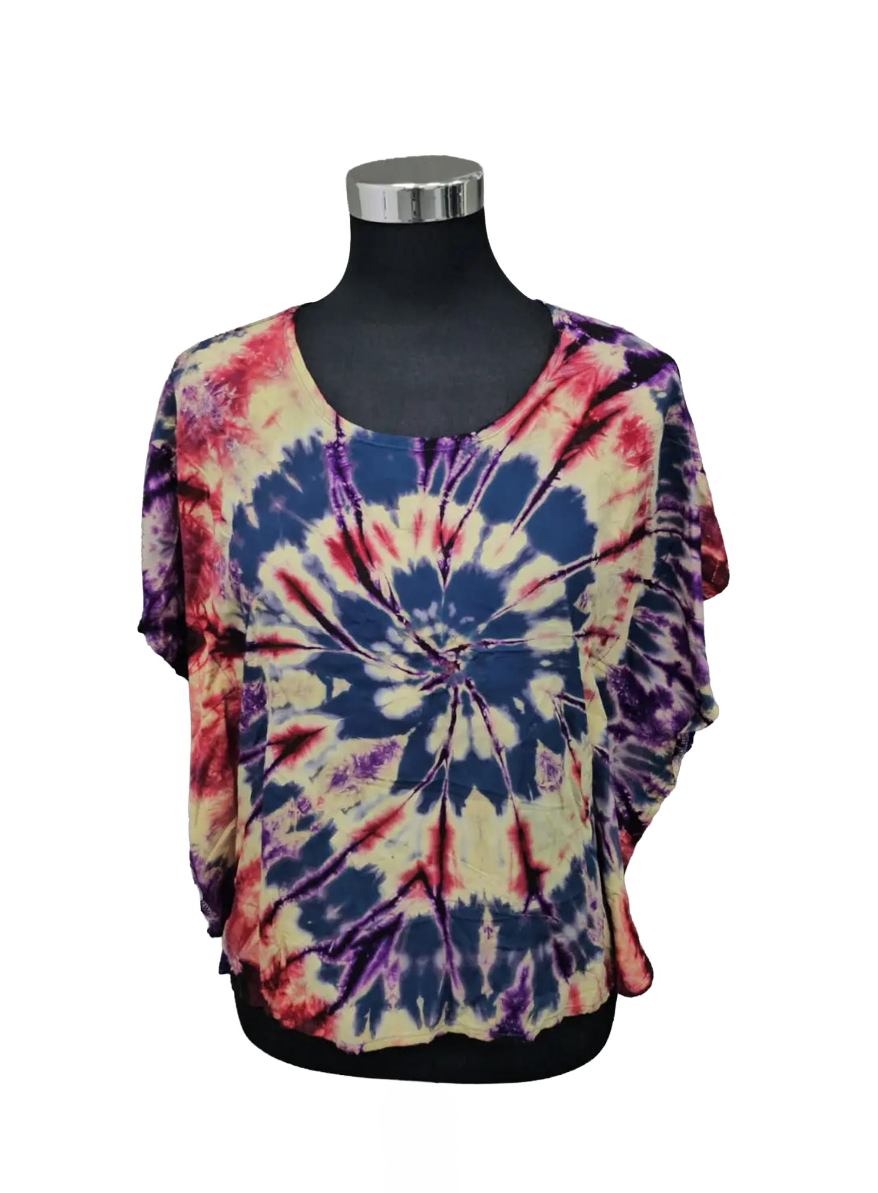 Kaleidoscope Spiral Tie-Dye Top